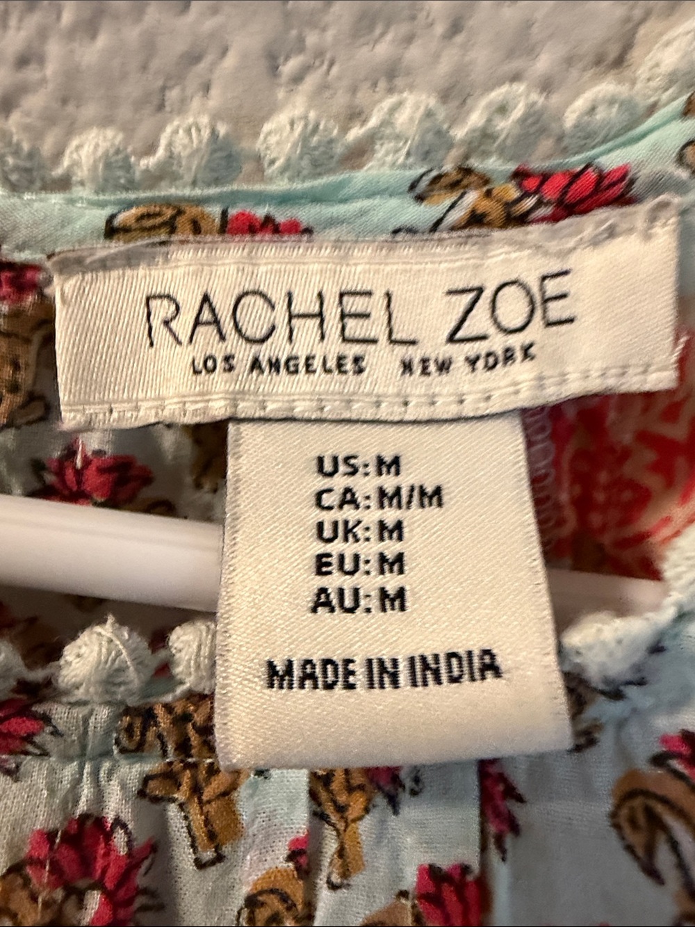Rachel Zoe Floral Boho Tunic in Coral, Mustard & Cream - Picture 3 of 5